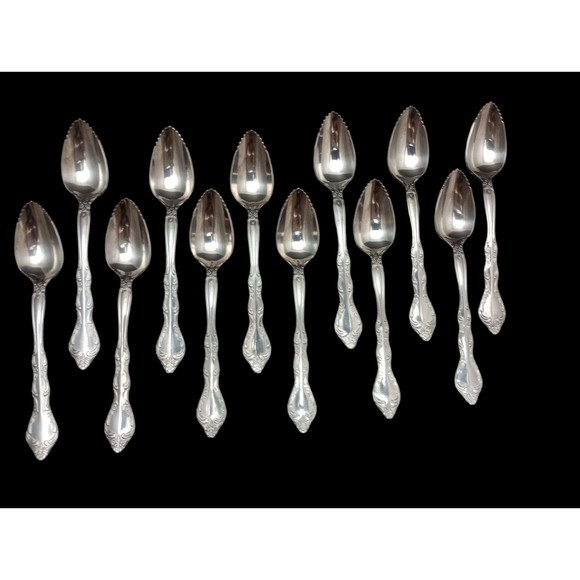 Michael Lloyd Stainless MLL2 Fruit Spoons Set Of 12 - Picture 1 of 4
